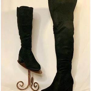 Ladies tall black over the knee high boots brand new